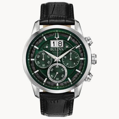 Bulova Sutton de hombre pulsera de cuero – 96B310