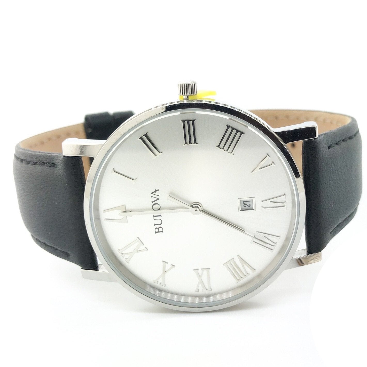 96B312 Reloj Bulova American Clipper de hombre correa de cuero