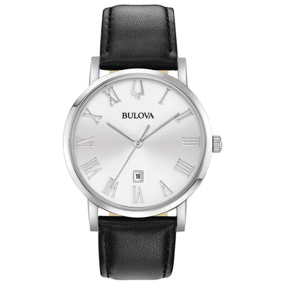 96B312 Reloj Bulova American Clipper de hombre correa de cuero