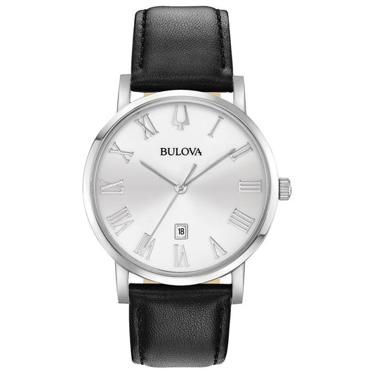 Bulova American Clipper de hombre correa de cuero – 96B312