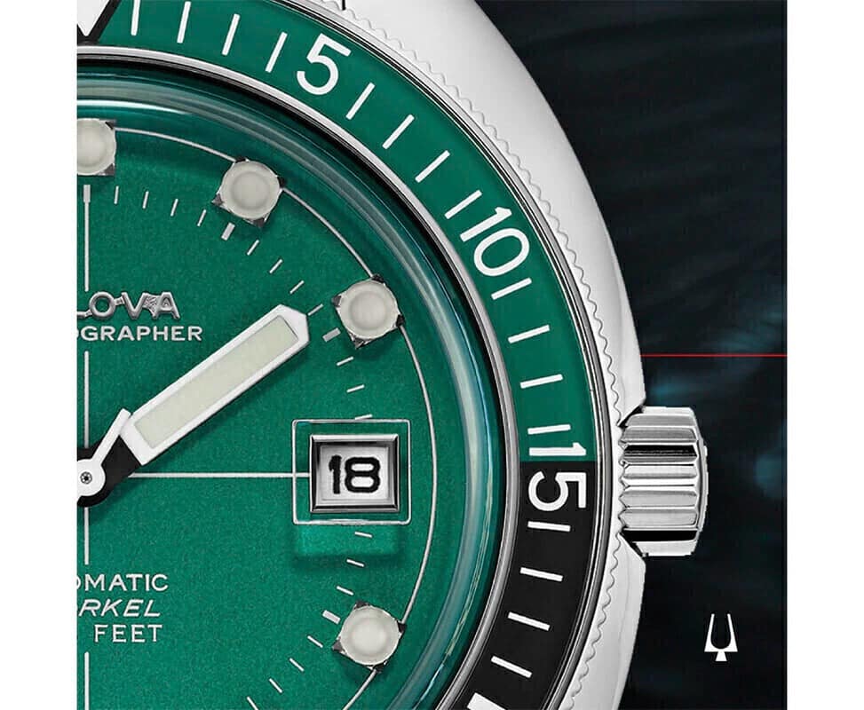 Bulova Oceanographer para caballero banda de metal – 96B322