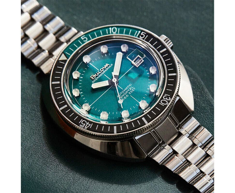 Bulova Oceanographer para caballero banda de metal – 96B322