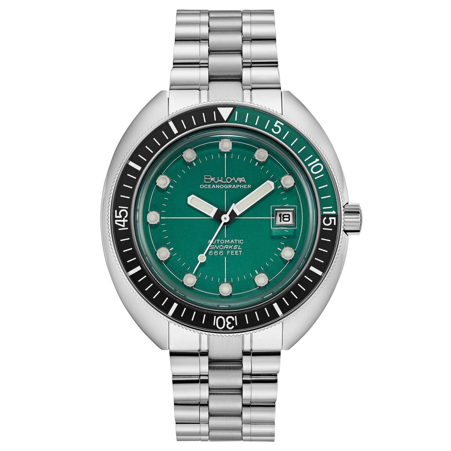 Bulova Oceanographer para caballero banda de metal – 96B322