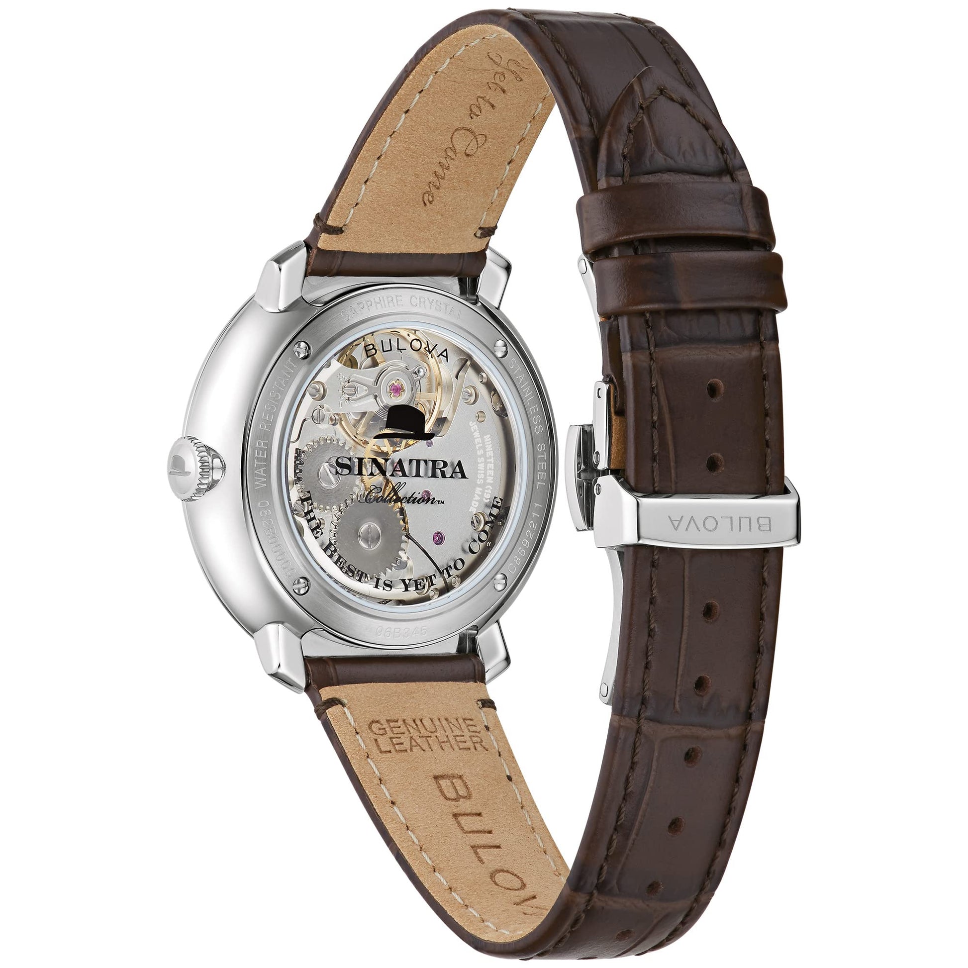 Bulova Frank Sinatra de hombre correa de cuero