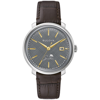 Bulova Frank Sinatra de hombre correa de cuero – 96B345