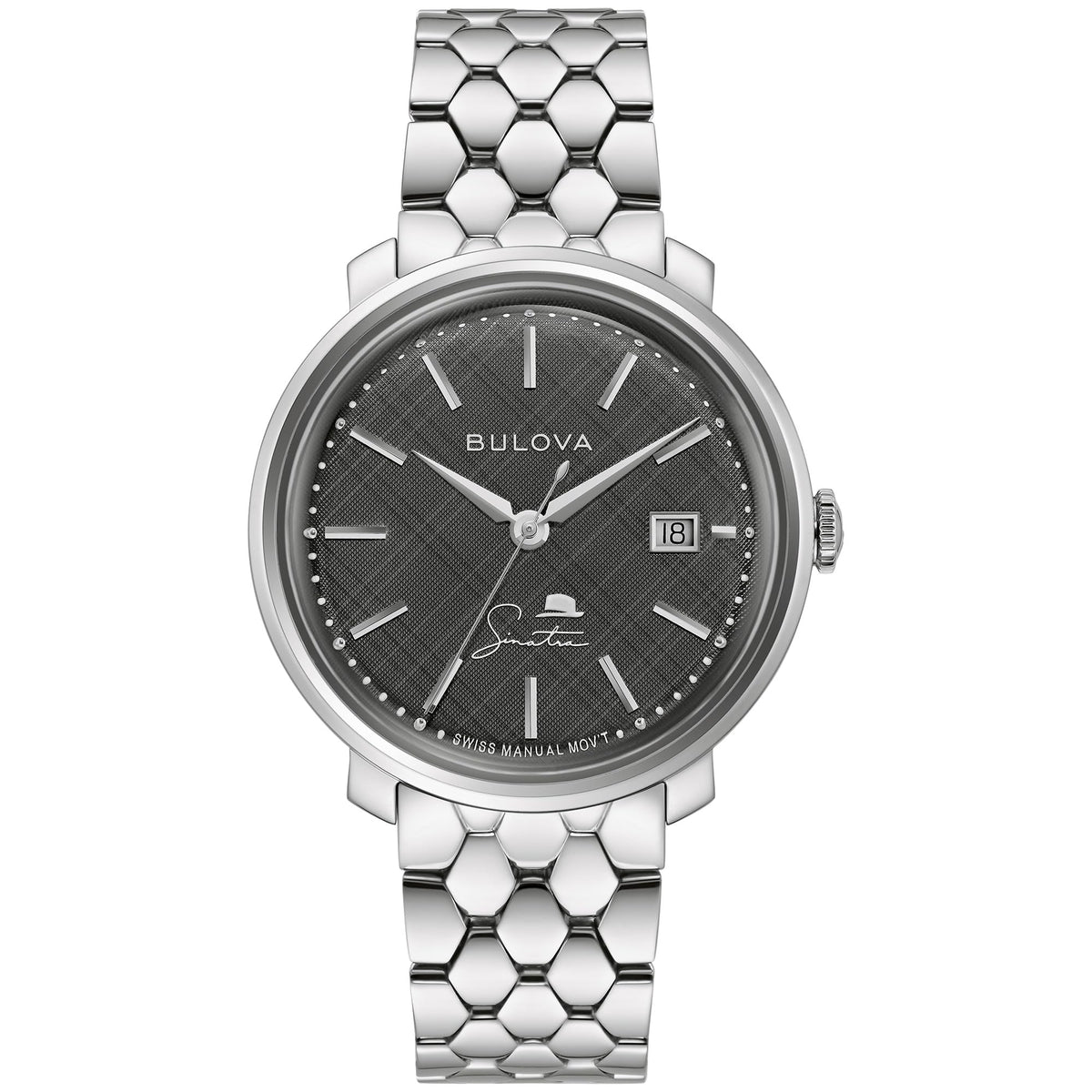 Bulova Frank Sinatra de hombre correa de metal – 96B346