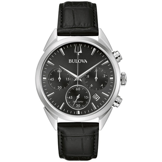 Bulova High Precision de hombre pulsera de cuero – 96B371