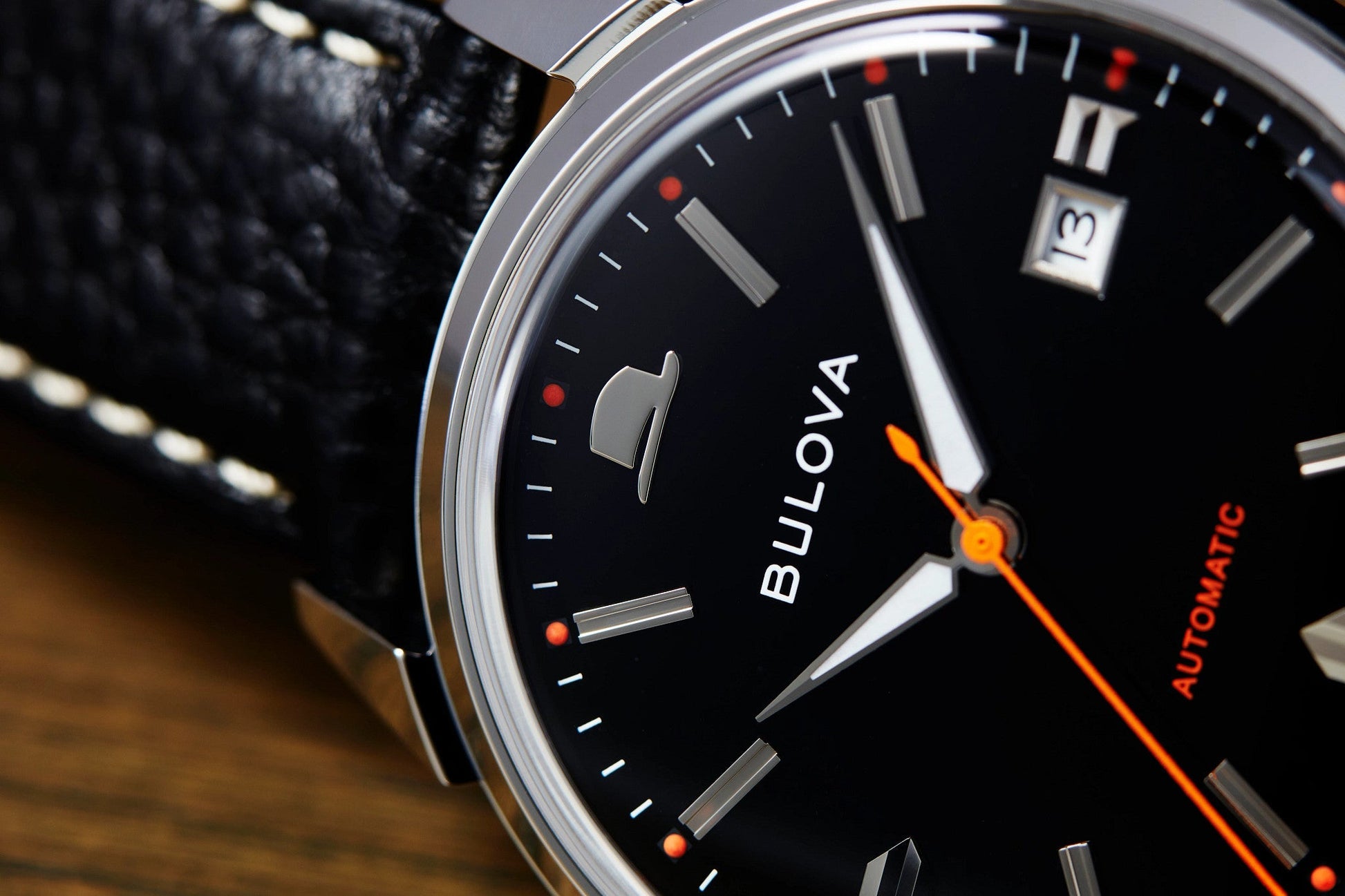 Bulova Frank Sinatra Summer Wind de hombre banda de piel 40 mm – 96B381