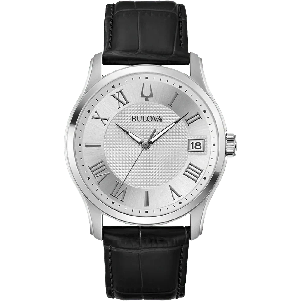 Bulova Wilton de hombre banda de piel 41 mm – 96B388