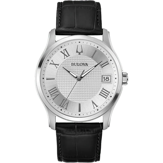 Bulova Wilton de hombre banda de piel 41 mm – 96B388