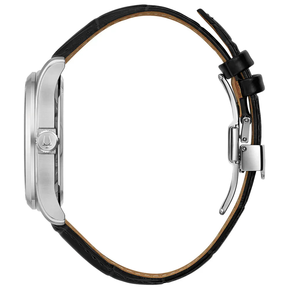 Bulova Wilton de hombre correa de piel 41 mm – 96B390