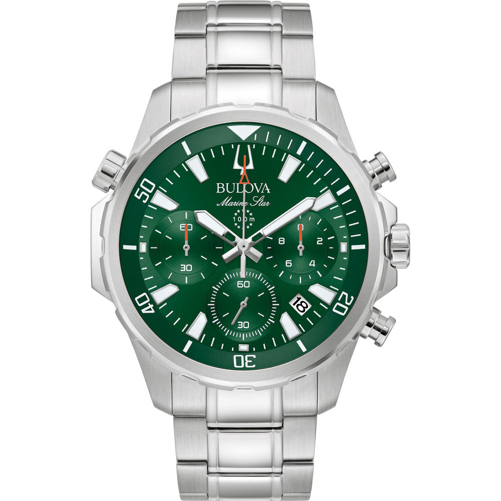 Bulova Marine Star de hombre correa de metal – 96B396