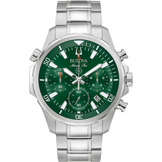 Bulova Marine Star de hombre correa de metal – 96B396