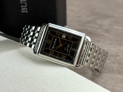Bulova Frank Sinatra para caballero pulsera de metal – 96B399