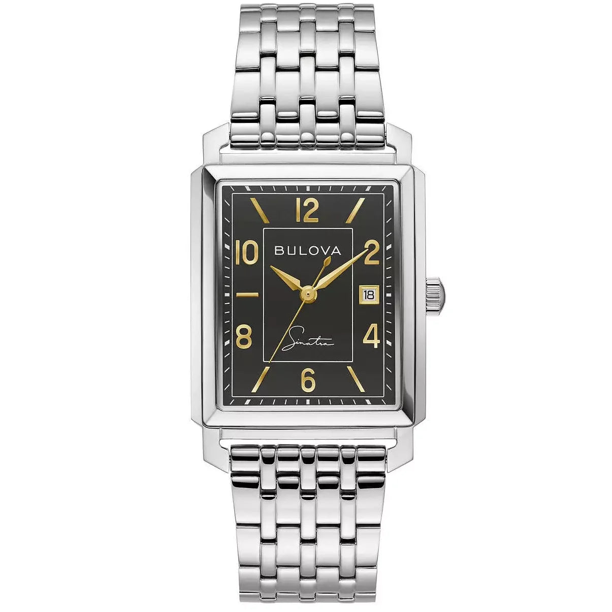 Bulova Frank Sinatra para caballero pulsera de metal – 96B399
