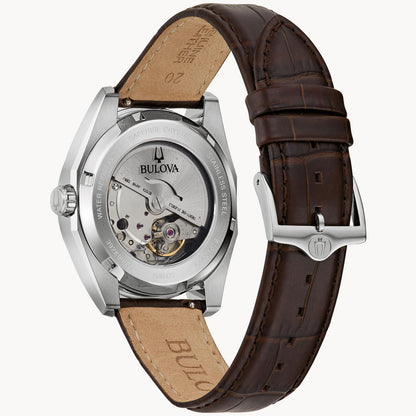 Bulova Surveyor de caballero pulsera de piel – 96B427