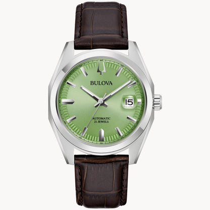 Bulova Surveyor de caballero pulsera de piel – 96B427