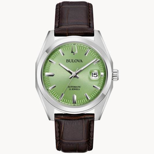 Bulova Surveyor de caballero pulsera de piel – 96B427