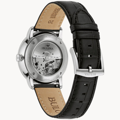 Bulova Hudson de caballero pulsera de cuero – 96B441