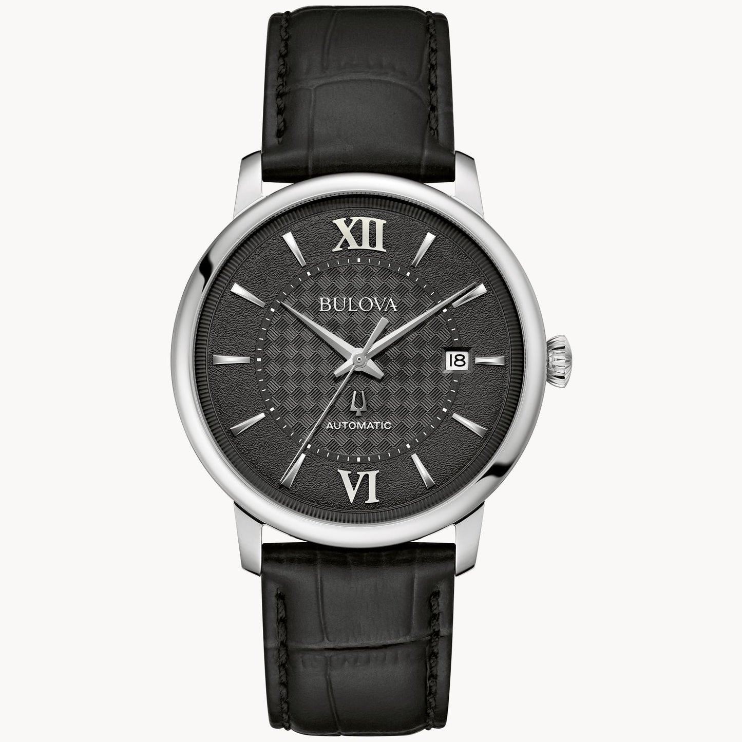 Bulova Hudson de caballero pulsera de cuero – 96B441