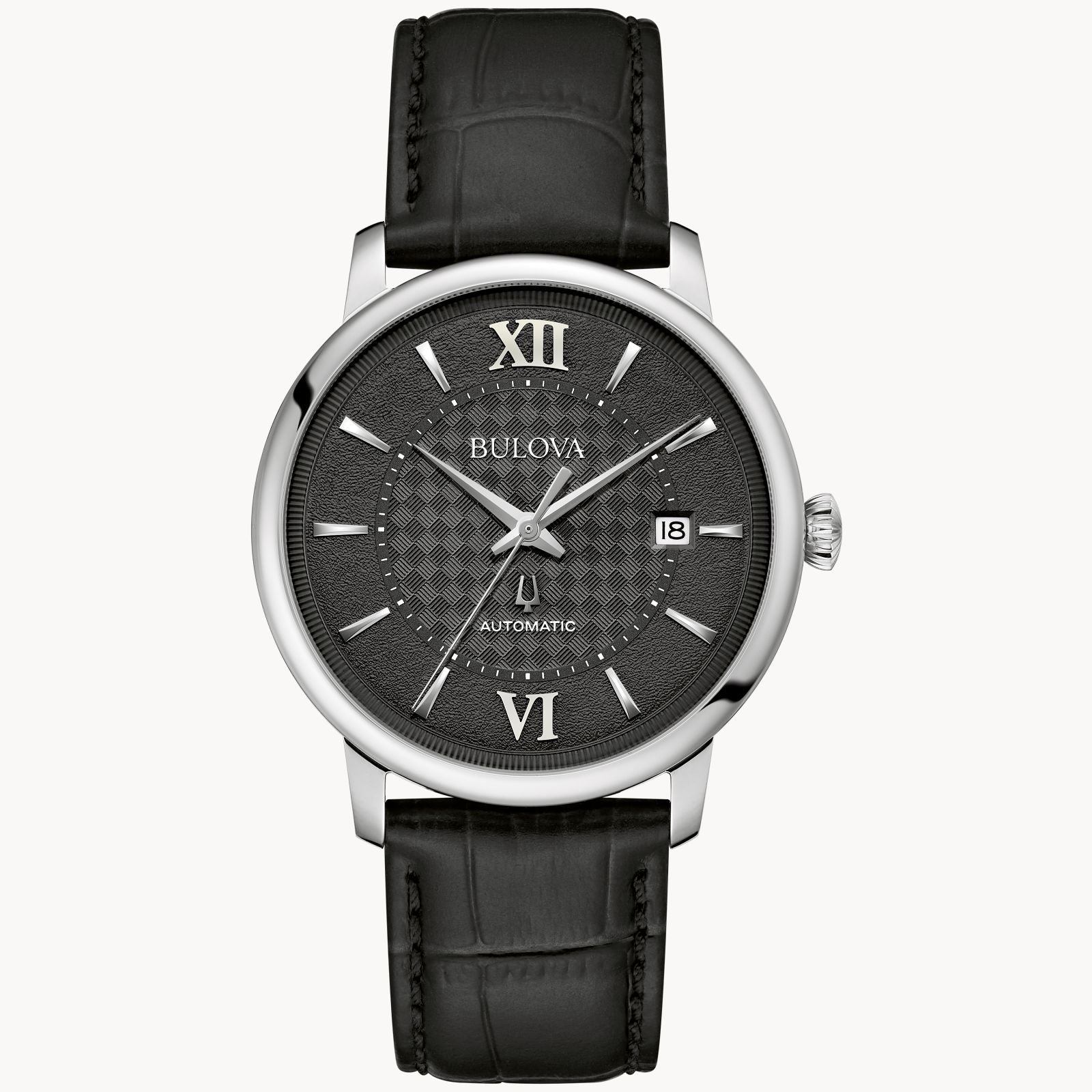 Bulova Hudson de caballero pulsera de cuero – 96B441