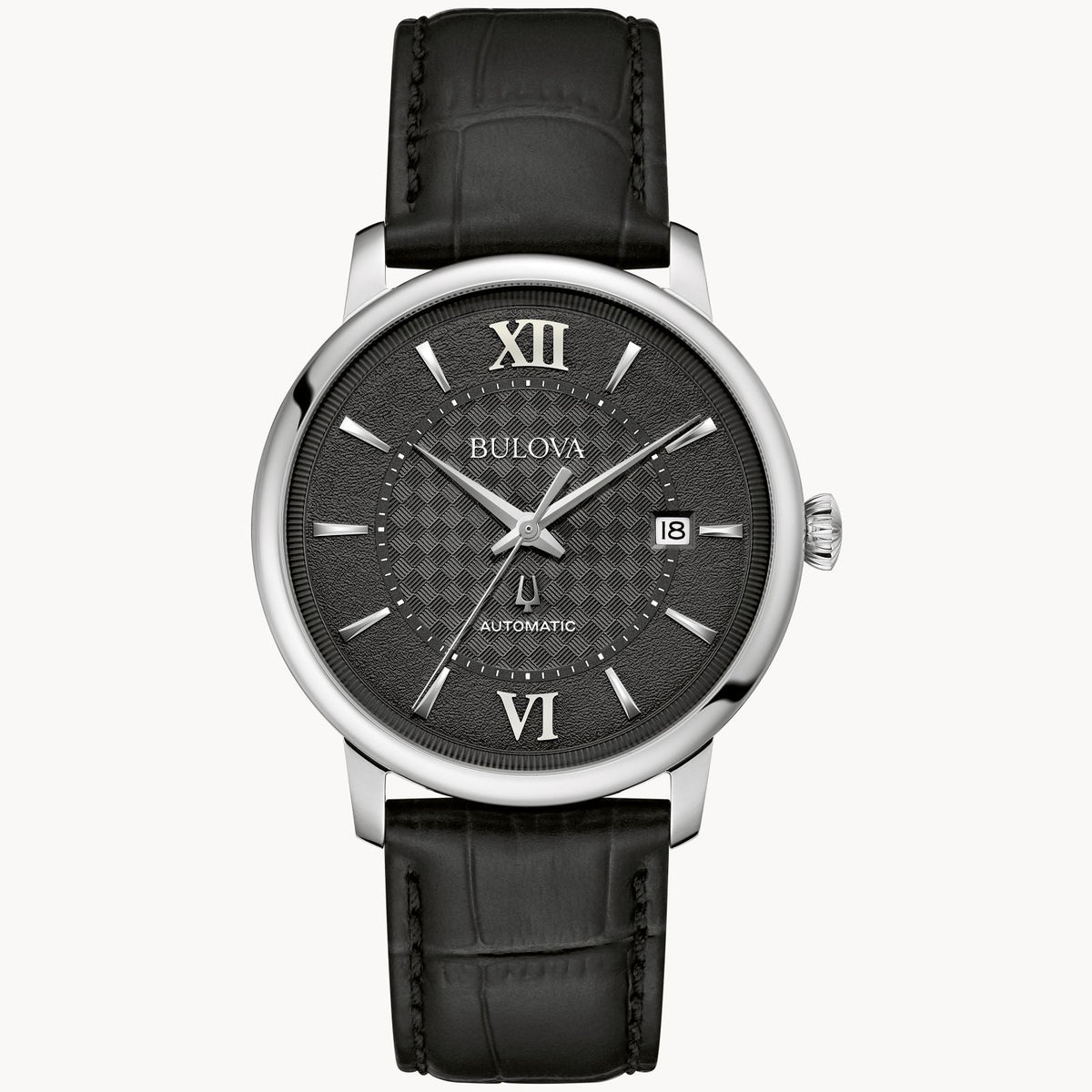Bulova Hudson de caballero pulsera de cuero – 96B441
