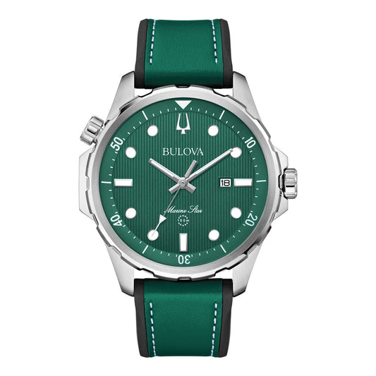 Bulova Marine Star de hombre pulsera de cuero – 96B449
