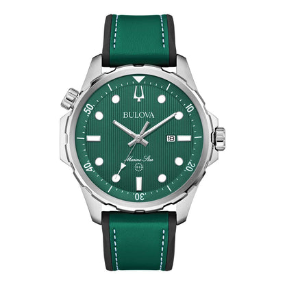 Bulova Marine Star de hombre pulsera de cuero – 96B449