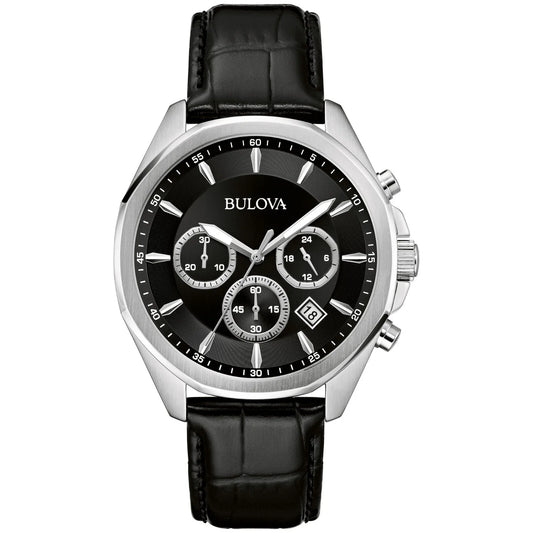 Bulova Classic de hombre pulsera de piel 40 mm – 96B450