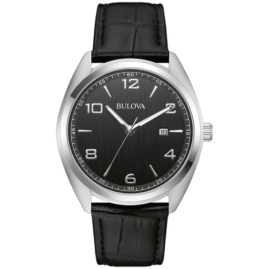 Bulova Classic de hombre banda de piel 42 mm – 96B453
