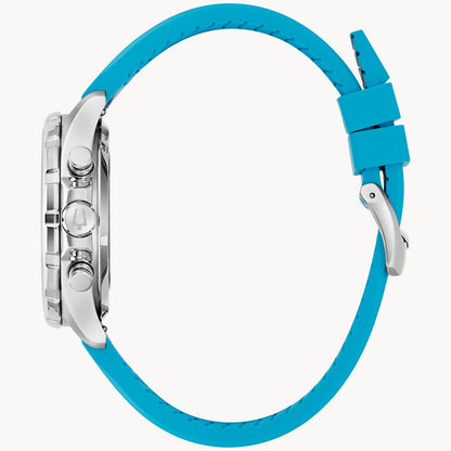 Bulova E1 Team Miami de hombre pulsera de cuero 43 mm – 96B460