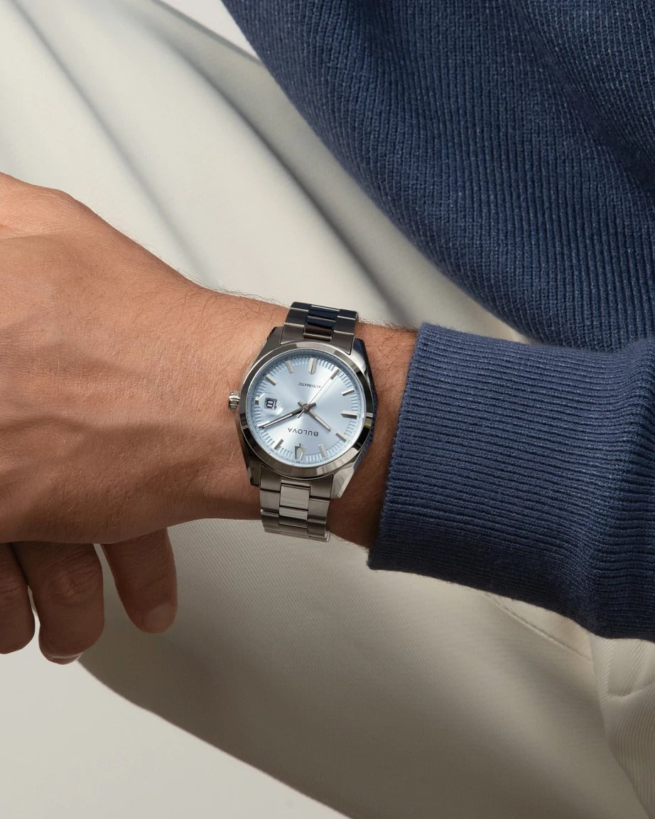 Bulova Surveyor 96B469 de hombre correa de metal