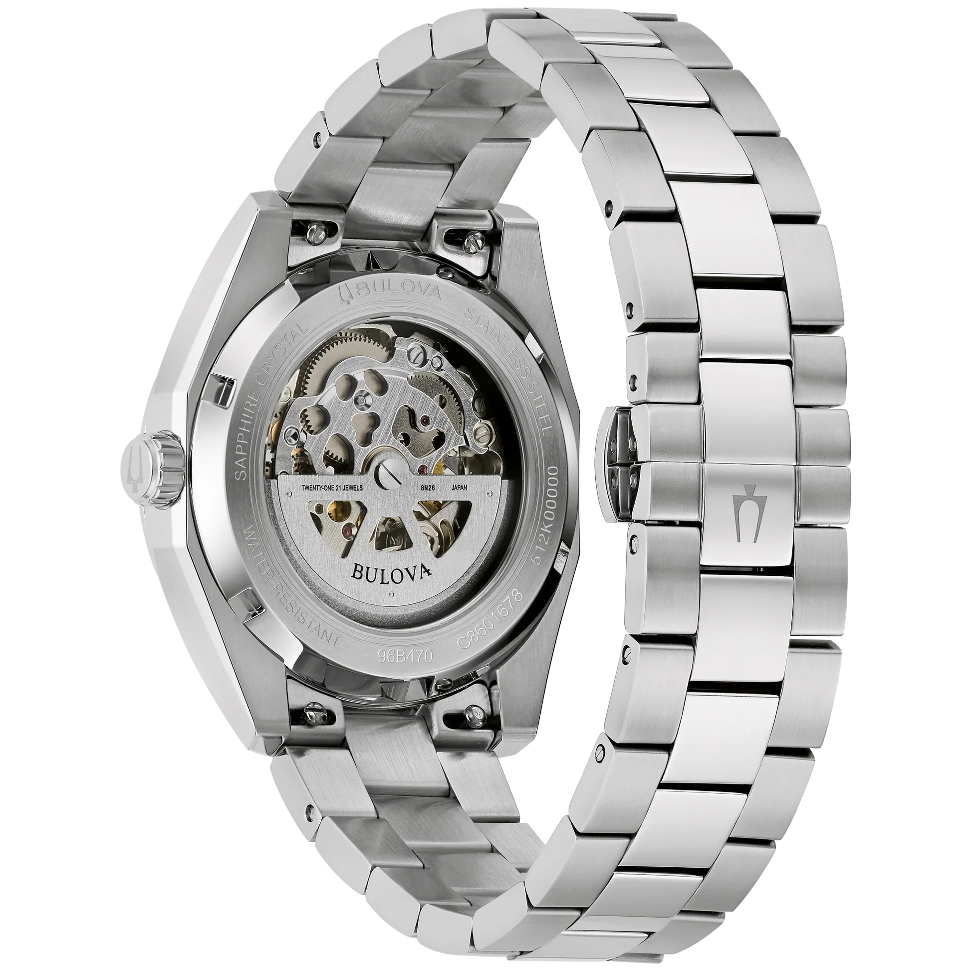 96B470 Reloj Bulova Surveyor de hombre pulsera de metal
