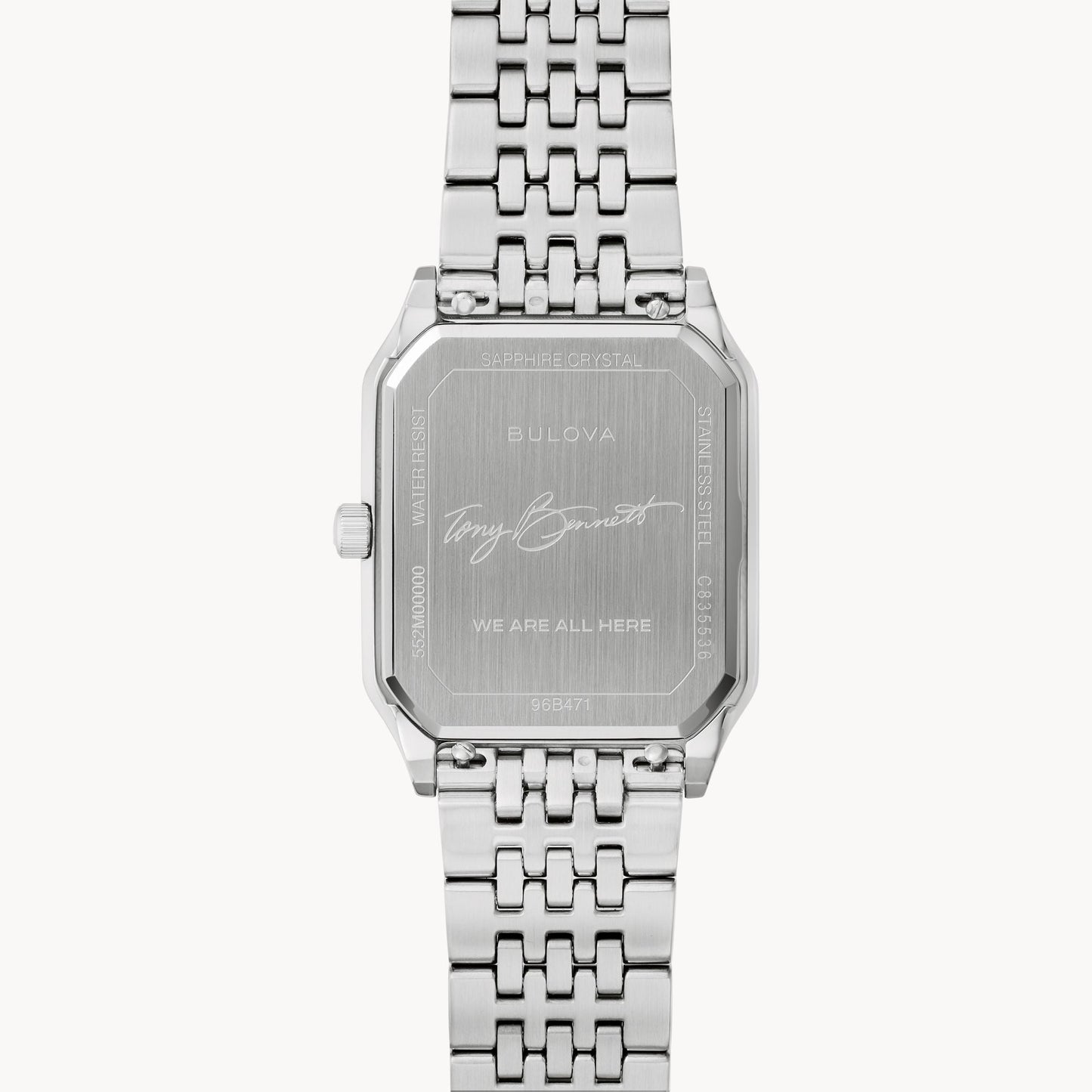 Bulova Tony Bennett de hombre correa de metal – 96B471