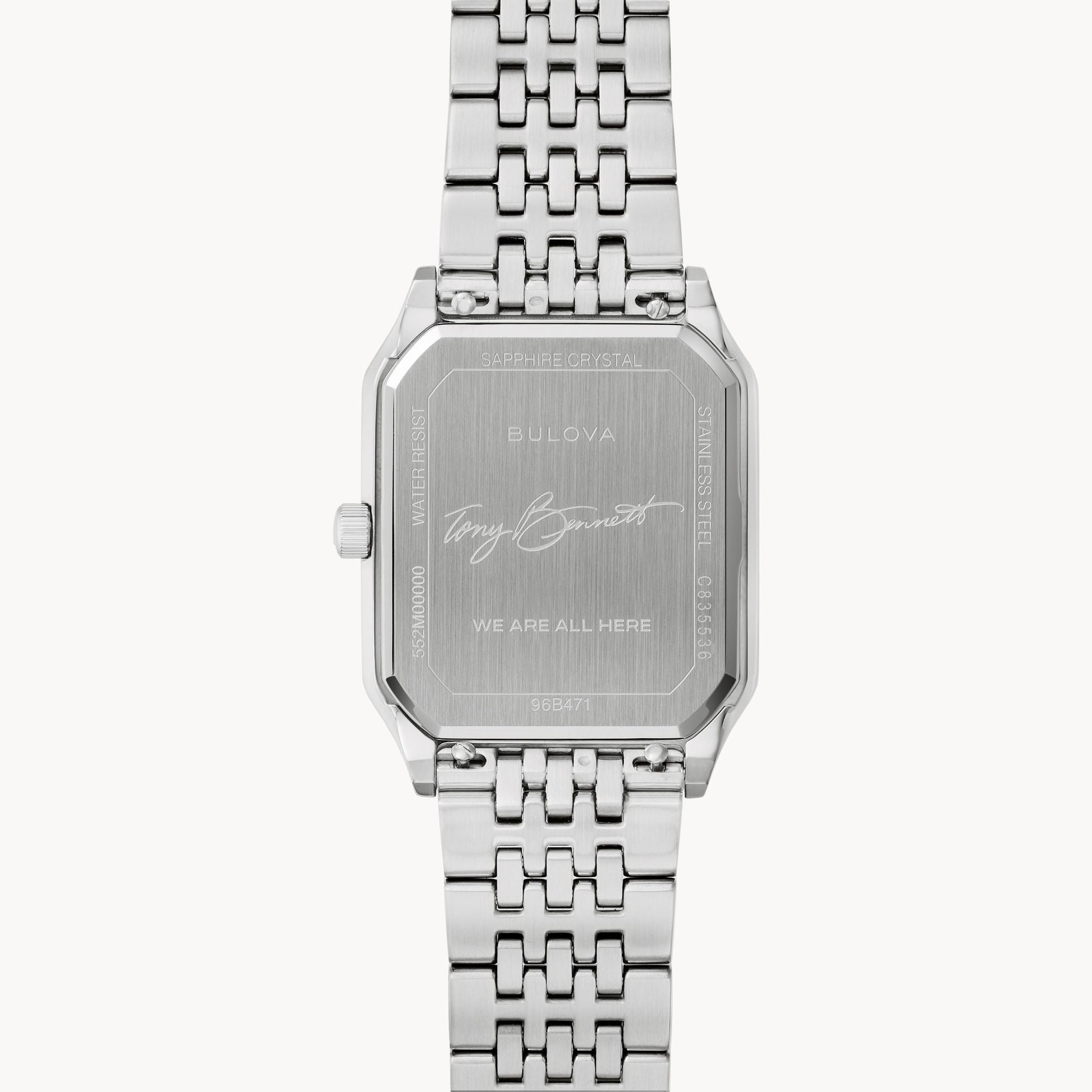 Bulova Tony Bennett de hombre correa de metal – 96B471