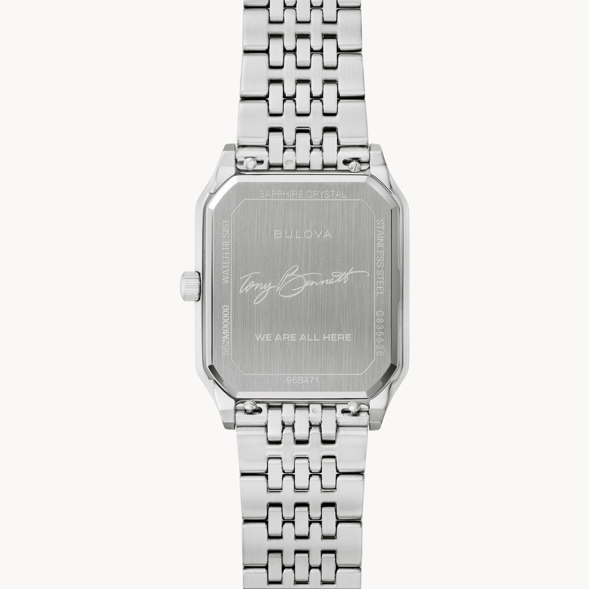 Bulova Tony Bennett de hombre correa de metal – 96B471