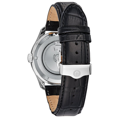 Bulova Wilton Classic automático de hombre correa de cuero – 96C141