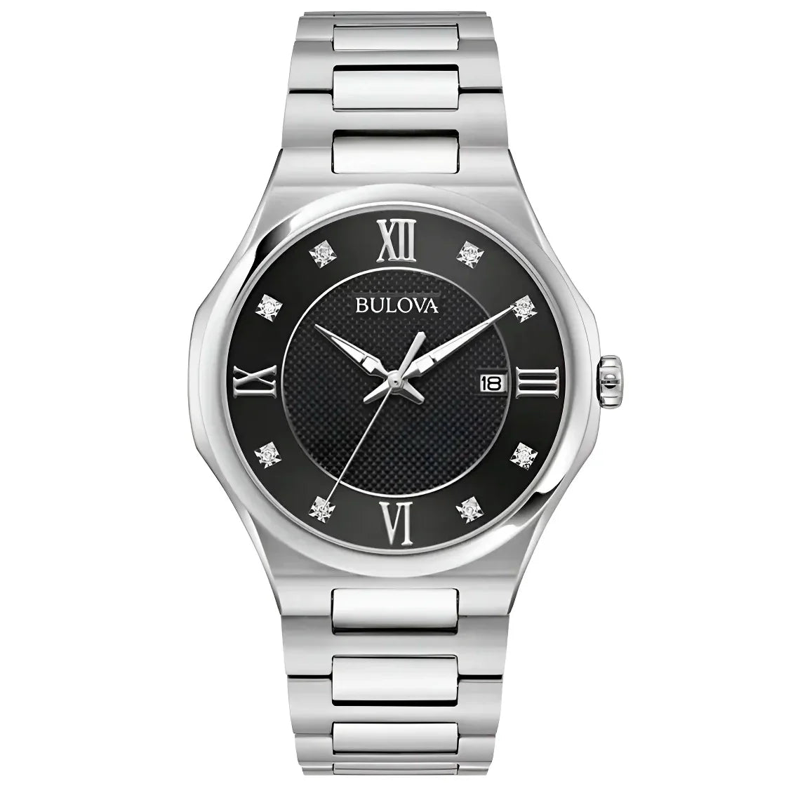 Bulova Diamond de hombre pulsera de metal – 96D156
