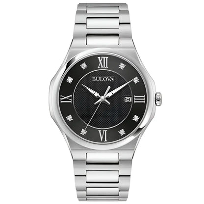 Bulova Diamond de hombre pulsera de metal – 96D156