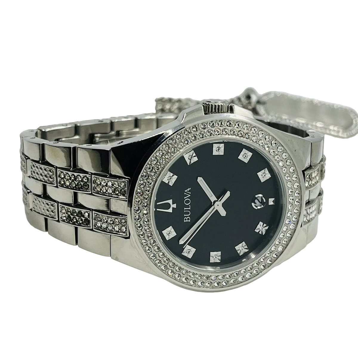 Bulova Classic Crystal de hombre correa de metal – 96K102