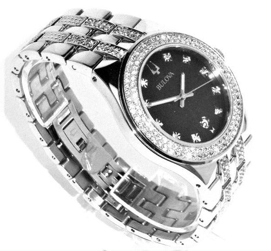 Bulova Classic Crystal de hombre correa de metal – 96K102