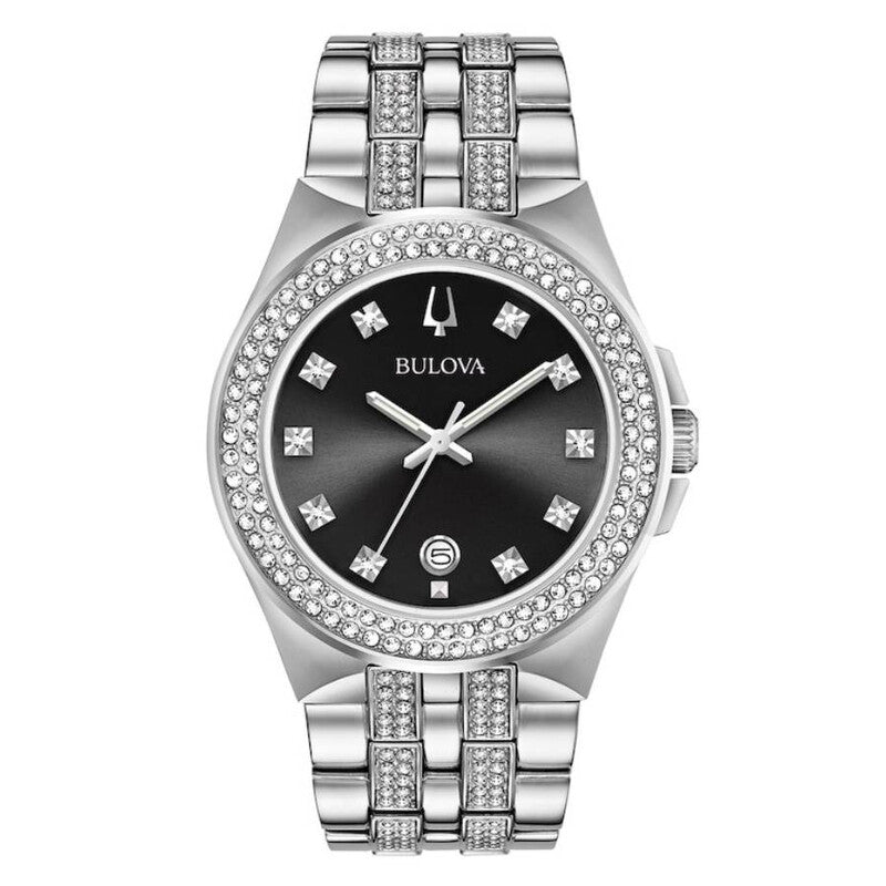 Bulova Classic Crystal de hombre correa de metal – 96K102
