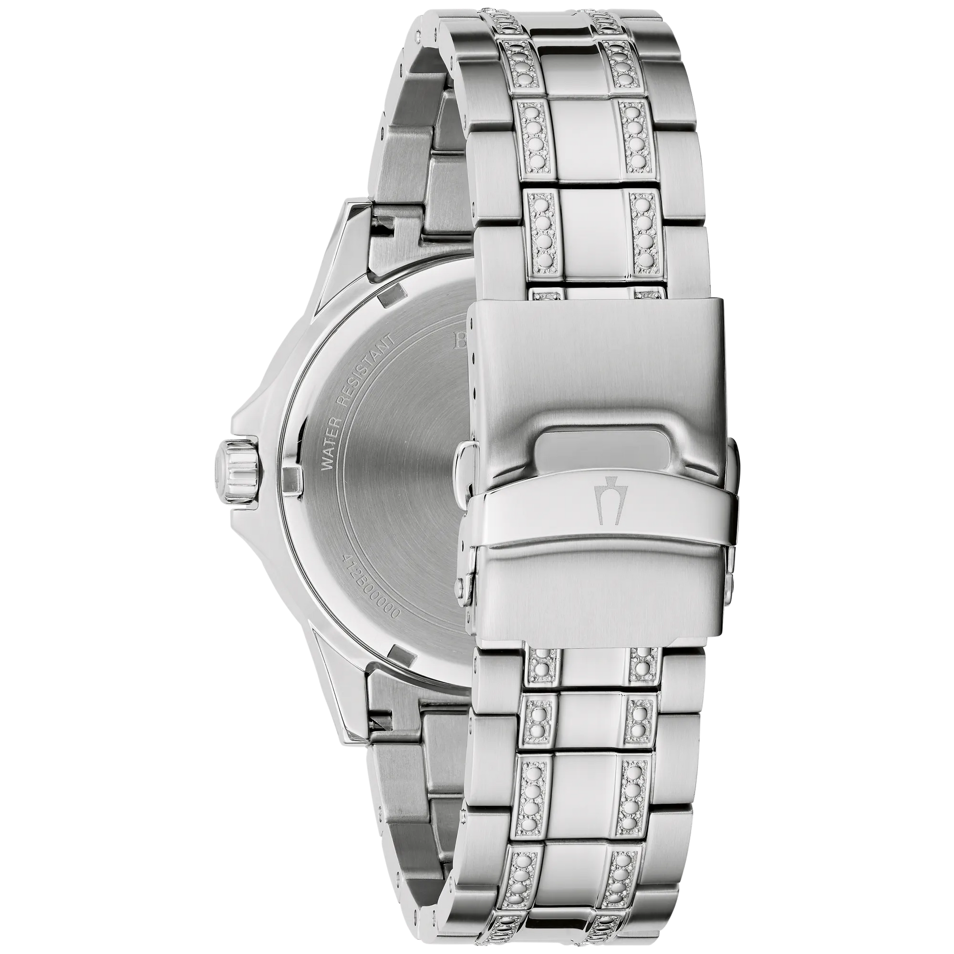 96K114 Reloj Bulova Crystal de hombre correa de metal