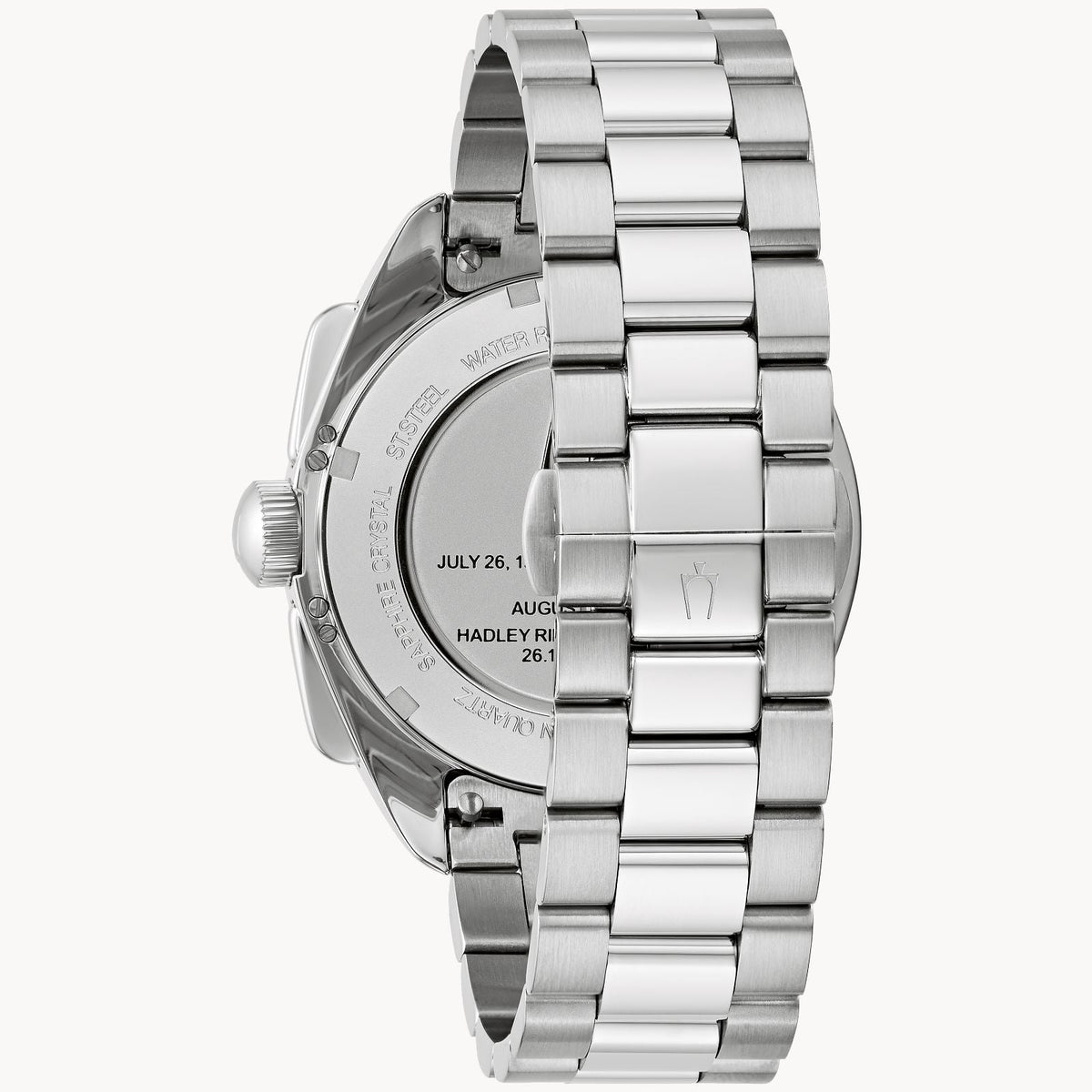 Bulova Lunar Pilot de caballero pulsera de metal – 96K115