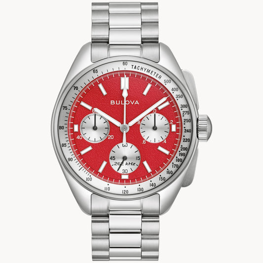 Bulova Lunar Pilot de caballero pulsera de metal – 96K115