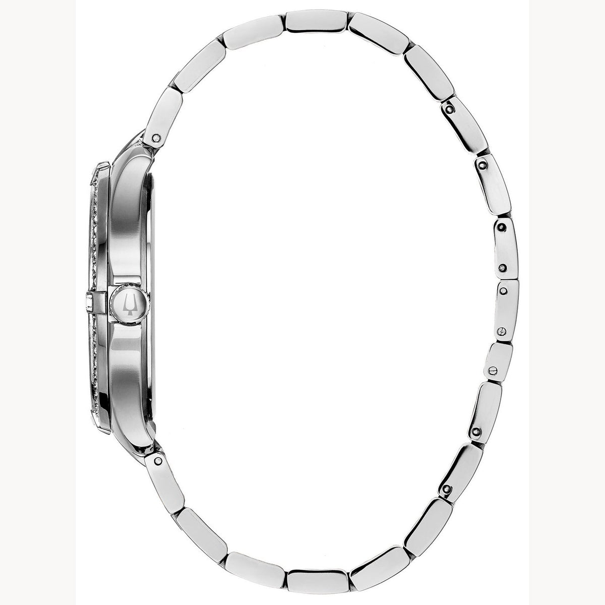 Bulova Crystal de dama pulsera de metal – 96L236