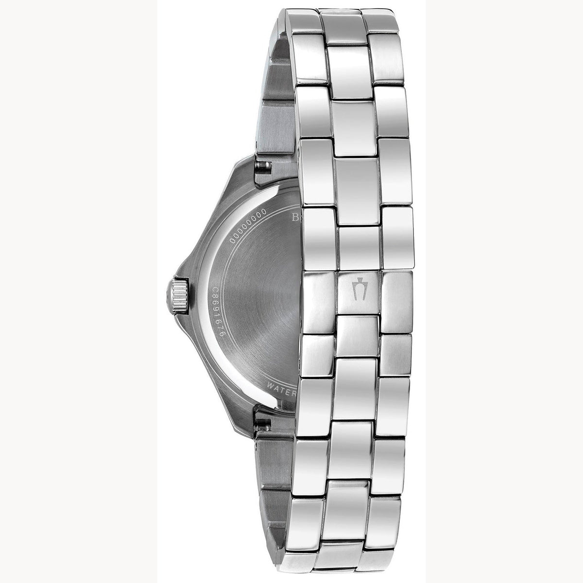 Bulova Crystal de dama pulsera de metal – 96L236