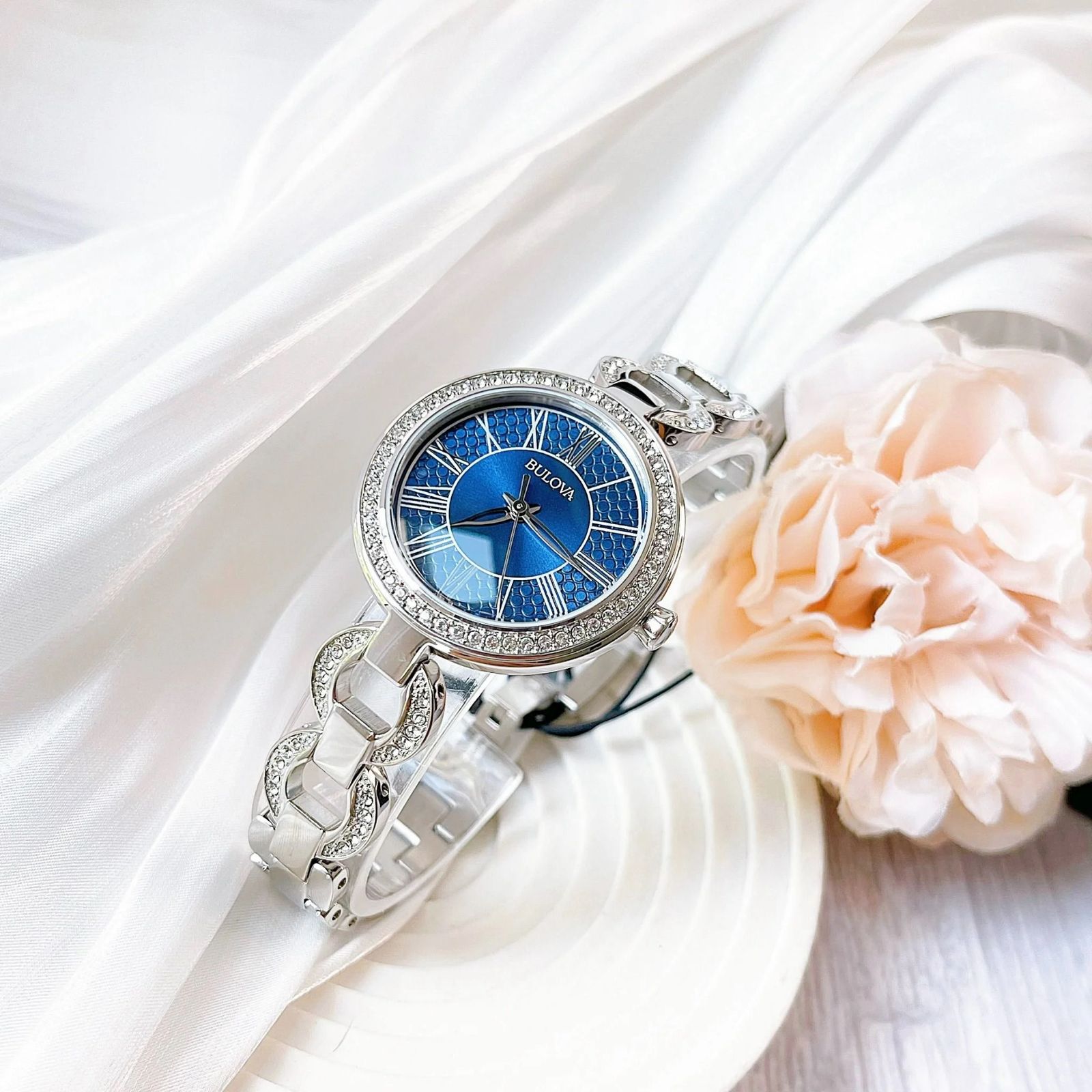 Bulova de dama pulsera de metal – 96L303