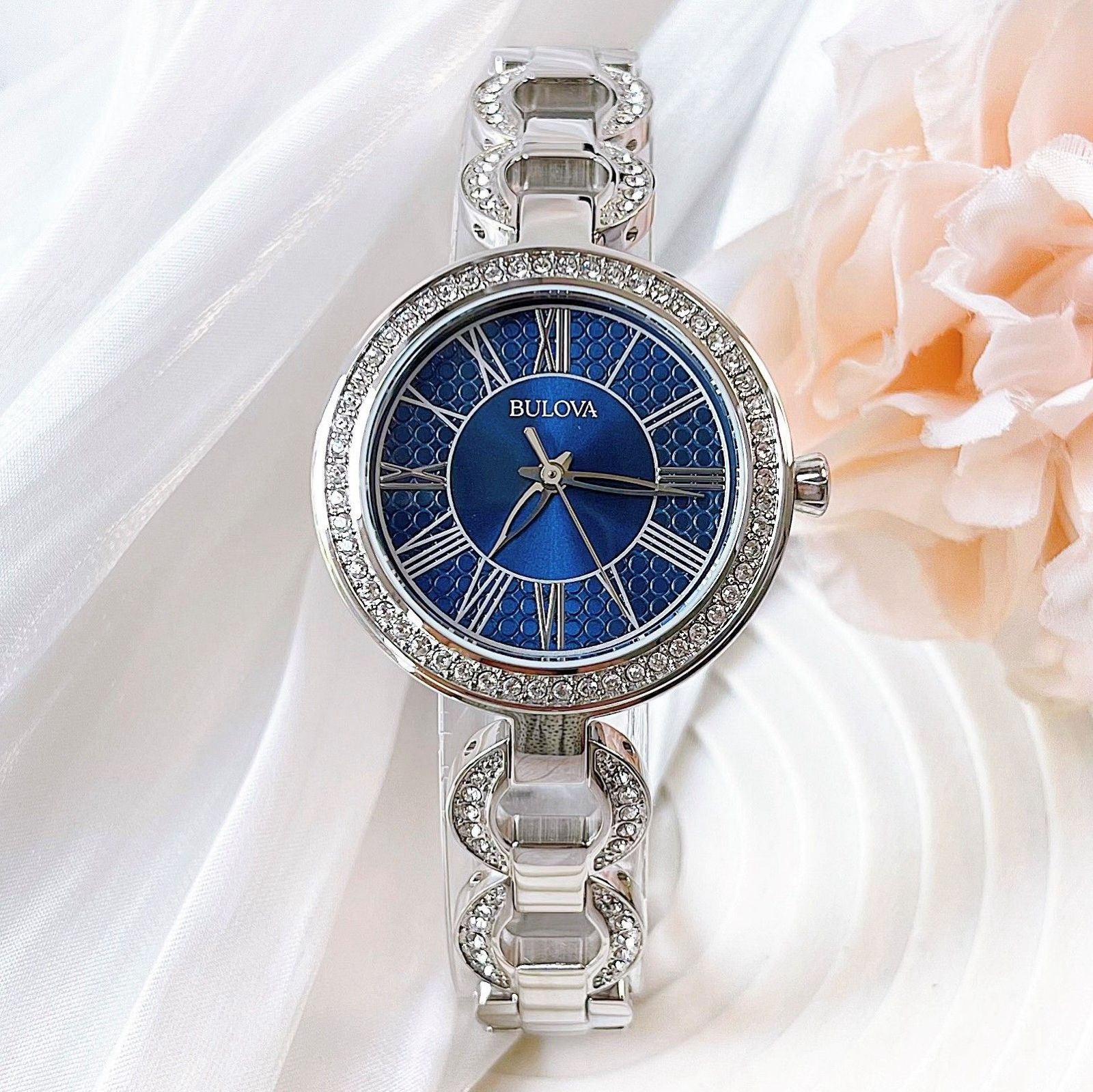 Bulova de dama pulsera de metal – 96L303