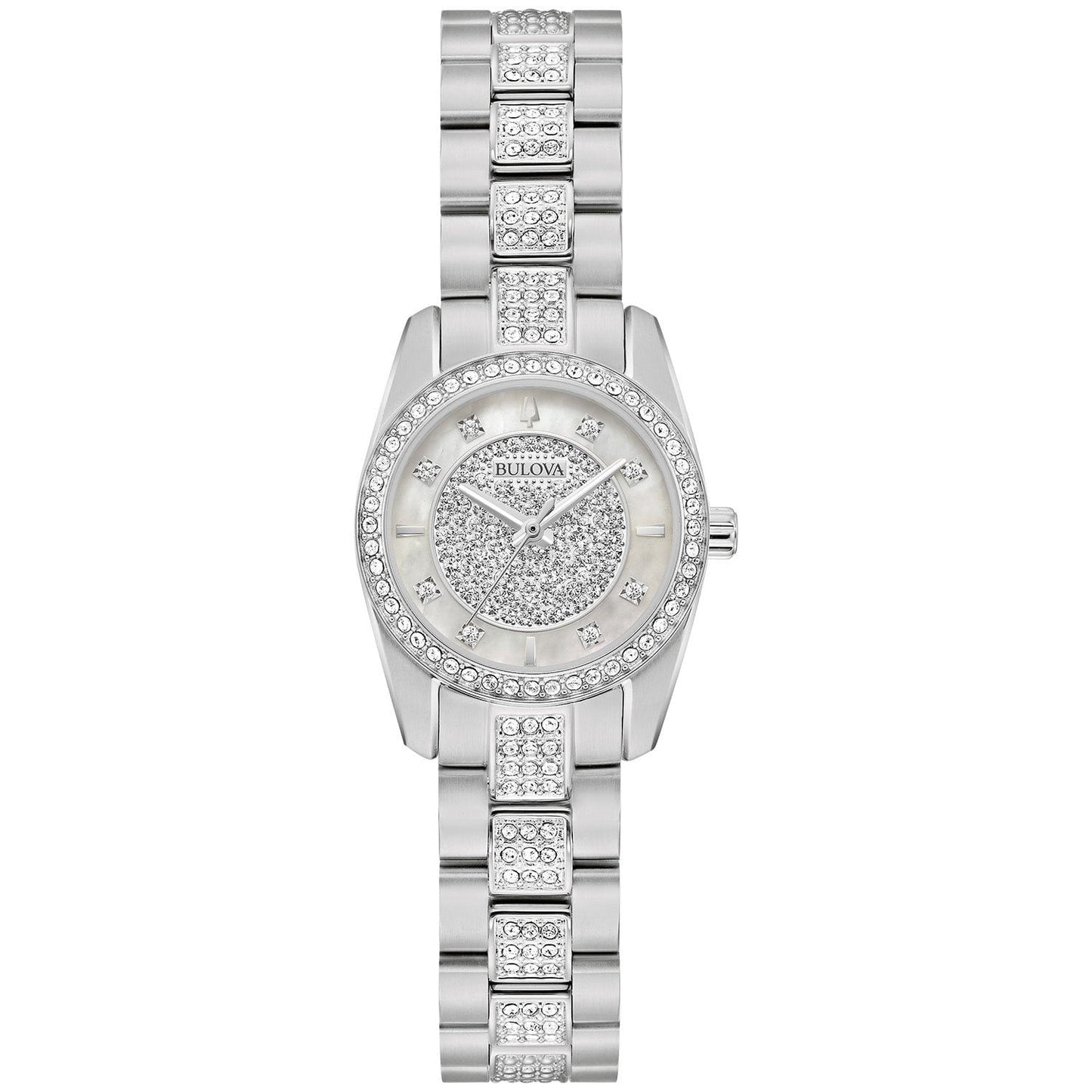 Bulova Crystal de señorita pulsera de metal – 96L313